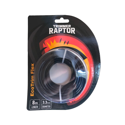 NYLON REDONDO 3.3 MM X 8M NEGRO SANDWICH