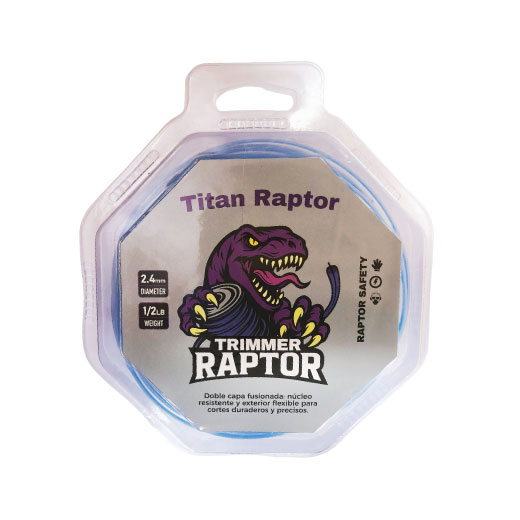 NYLON REDONDO BICOLOR 2.4MM X1/2 LB VERDE BLISTER