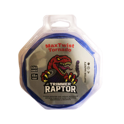 NYLON HEXAGONAL 3.3MM X 1/2 LB AZUL OSCURO BLISTER