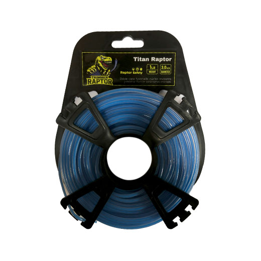 NYLON REDONDO BICOLOR 3.0MM X 1LB AZUL ELECTRICO  SHELF