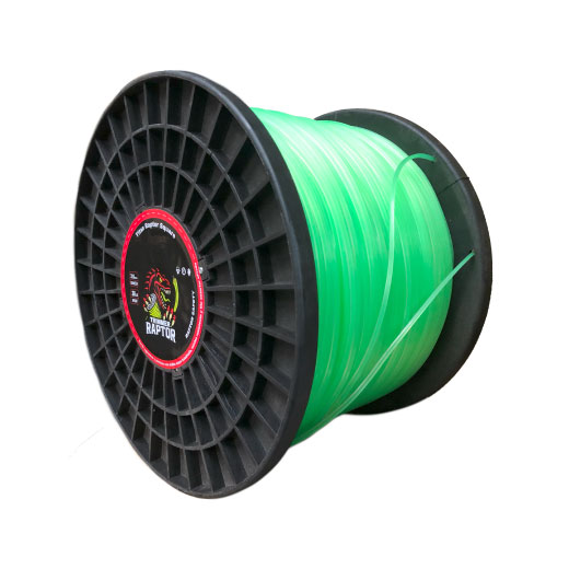 NYLON BICOLOR CUADRADO 3.0MM X 20LB VERDE ROLLLO
