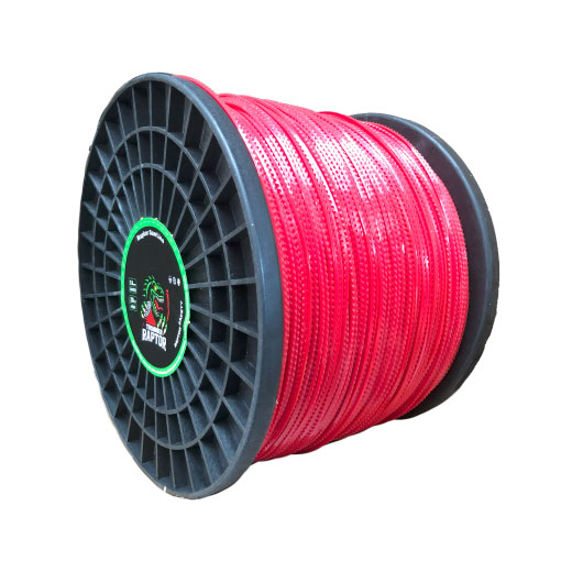 NYLON DIENTE SIERRA 3.0MM X 20LB ROJO ROLLO