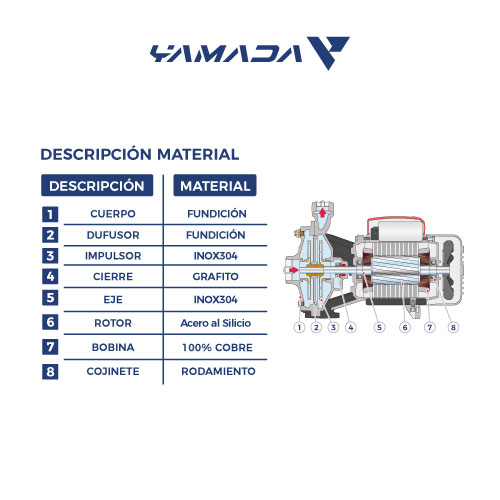 BOMBA DE AGUA 4 HP PARA RIEGO F2Cm32/200C 110/220V